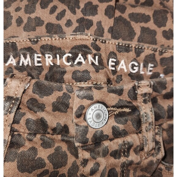 New! American Eagle Leopard Print Curvy Super High Rise Jegging, 2 - Picture 6 of 15